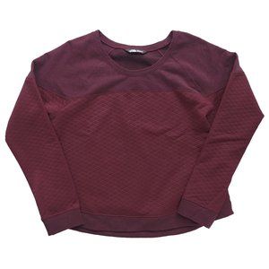 North Face Burgundy Fleece Sweatshirt